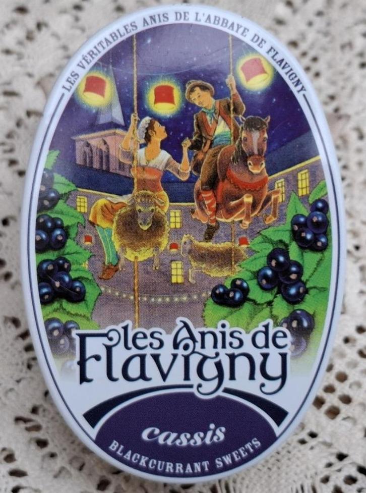 Klein Frans snoepdoosje , carroussel, Les Anis Flavigny, Verzamelen, Blikken, Gebruikt, Overige, Overige merken, Ophalen of Verzenden