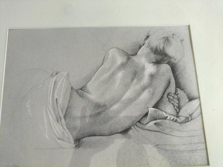 Litho Francine van Hove vrouwelijk naakt, Antiek en Kunst, Kunst | Litho's en Zeefdrukken, Ophalen