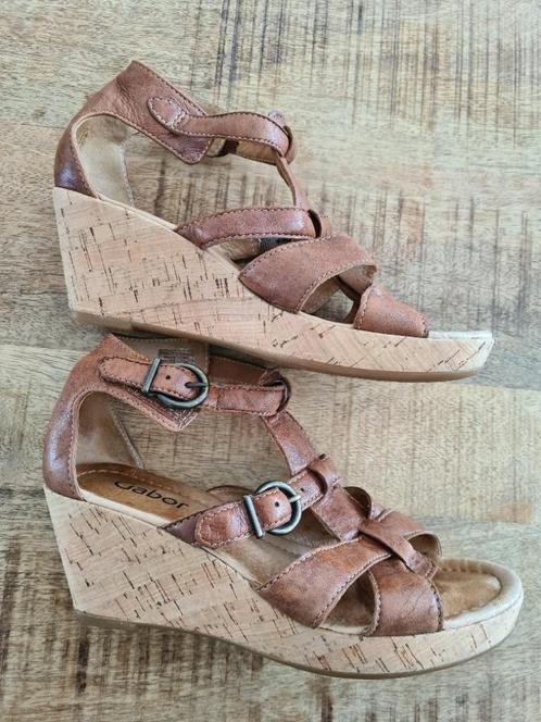 GABOR bruine sandalen mt 4,5 of 37,5!, Kleding | Dames, Schoenen, Zo goed als nieuw, Sandalen of Muiltjes, Bruin, Verzenden