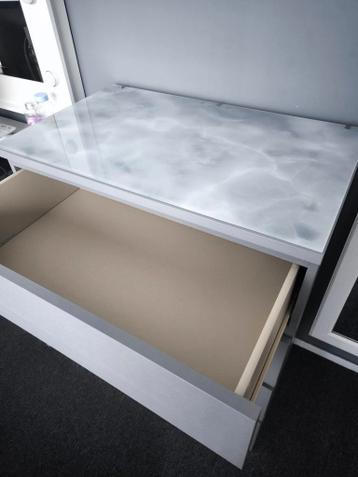 IKEA Malm GRIJS kast met 5 lades - afbeelding 9