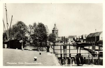 Meppeler Sluis - Stoombootkade - 1957 gelopen beschikbaar voor biedingen
