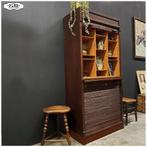 Oude roldeurkast Archiefkast Kast Buffetkast Boekenkast, Huis en Inrichting, Ophalen, Gebruikt, 50 tot 100 cm, Met slot