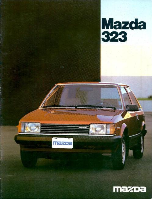 Folder Mazda 323 1980, Boeken, Auto's | Folders en Tijdschriften, Gelezen, Mazda, Ophalen of Verzenden