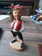 Vintage Houten Beeldje man en vrouw, Antiek en Kunst, Kunst | Beelden en Houtsnijwerken, Ophalen of Verzenden