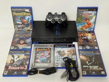 Playstation 2 + 8 Games / Controller & Kabels beschikbaar voor biedingen
