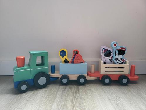 Houten trein Jip en Janneke Hema, Kinderen en Baby's, Speelgoed | Houten speelgoed, Zo goed als nieuw, Duw- of Trekspeelgoed, Ophalen of Verzenden