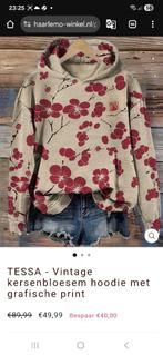 Hoodie rode kersenbloesem XL, Overige kleuren, Verlomoda, Maat 46/48 (XL) of groter, Nieuw