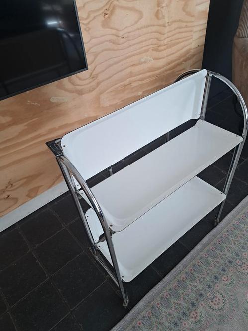 Midcentury Dinett Serveerwagen, Huis en Inrichting, Woonaccessoires | Overige, Gebruikt, Ophalen