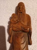 oud houtsnijwerk beeldje Chinees, Antiek en Kunst, Kunst | Beelden en Houtsnijwerken, Ophalen of Verzenden