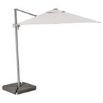 SVALÖN zweefparasol 300 x 200 cm beige – inclusief platen, Ophalen, Verstelbaar, 2 tot 3 meter, Zweefparasol
