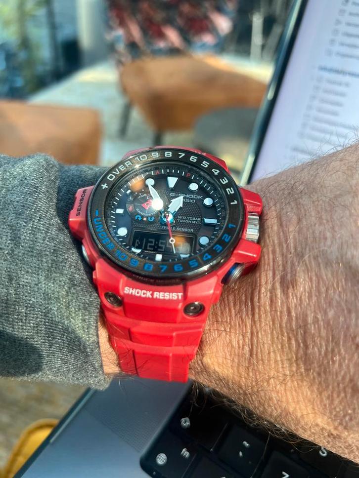 Unieke G-Shock Gulfmaster - Master of G - Rescue, Sieraden, Tassen en Uiterlijk, Horloges | Kinderen, Zo goed als nieuw, Jongen of Meisje