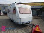Dethleffs Family 430 Vast Bed + Zitje, Caravans en Kamperen, Caravans, Schokbreker, Bedrijf, 750 - 1000 kg, Dethleffs