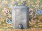 Zware antieke tinnen lavabo uit Frankrijk 27 cm. uit 1860., Antiek en Kunst, Ophalen of Verzenden