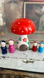 Pegdoll paddestoel en houten poppetjes, Ophalen of Verzenden, Nieuw