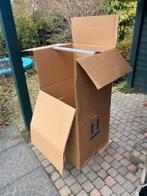 4 Kleding garderobe verhuisdozen, Ophalen, 40 tot 60 cm, Opvouwbaar, 50 tot 75 cm