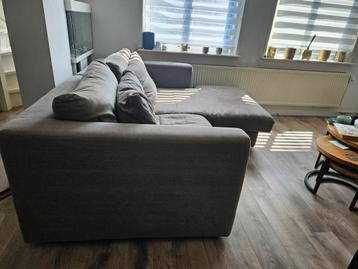 Loungebank Grijs/Bruin beschikbaar voor biedingen