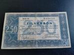 Nederland zilverbon 2,5 gulden 1938 , BL616266, Postzegels en Munten, Bankbiljetten | Nederland, Los biljet, 2½ gulden, Ophalen of Verzenden