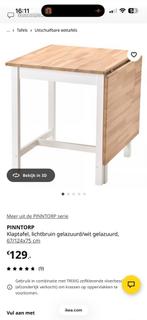 Ikea klaptafel, Huis en Inrichting, Tafels | Eettafels, Ophalen, Zo goed als nieuw, Rechthoekig, 50 tot 100 cm