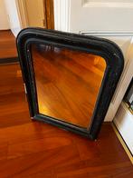 Vintage Zwarte Spiegel - 74x56cm, Antiek en Kunst, Antiek | Spiegels, Ophalen, 50 tot 100 cm, Minder dan 100 cm, Rechthoekig