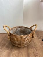 Plantenbak rotan, Ophalen, Minder dan 60 cm, Rond, Zo goed als nieuw