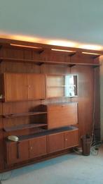 vintage wallunit deens modules teak 60s, Huis en Inrichting, .., Gebruikt, Glas, Minder dan 100 cm