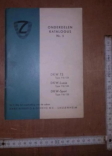 Onderdelen Katalogus nr5  DKW 116  beschikbaar voor biedingen