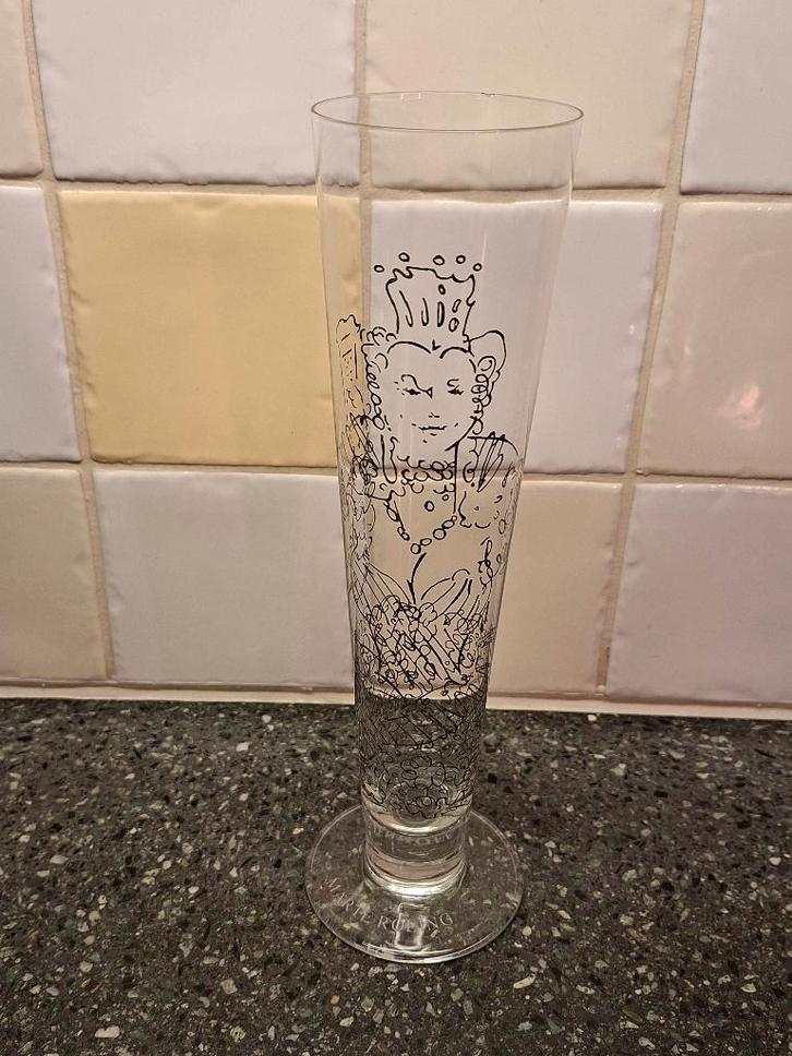 Ritzenhoff bierglas Marte Röling - 1997, Verzamelen, Glas en Borrelglaasjes, Zo goed als nieuw, Bierglas, Ophalen of Verzenden