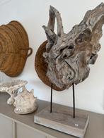 Houten ornament op standaard, Ophalen of Verzenden, Zo goed als nieuw