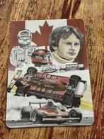 Gilles Villeneuve Ferrari nr. 27 Bord 20x30cm, Verzamelen, Ophalen of Verzenden, Zo goed als nieuw, Auto's