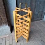 Oude brocante houten vlaaienrek metalen handgreep *Etage3*, Huis en Inrichting, Gebruikt, ., Ophalen of Verzenden, .