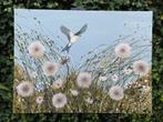 Handbeschilderd Schilderij Dandelion Field ByJ&S, Ophalen of Verzenden