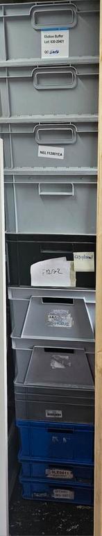 Partij verschillende maten magazijnkratten, Ophalen, Gebruikt, Doos, Minder dan 35 cm