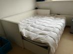 Ikea Hemnes Bed 80x200 met Opberglades, Ophalen, Eenpersoons, Wit, 80 cm