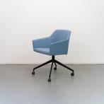 1x Arco Sketch Bureaustoel Blauw Stof - Zwart Frame, Ophalen of Verzenden, Zo goed als nieuw, Blauw, Metaal