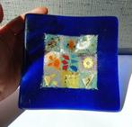 Blauw glazen schaal, Antiek en Kunst, Ophalen of Verzenden
