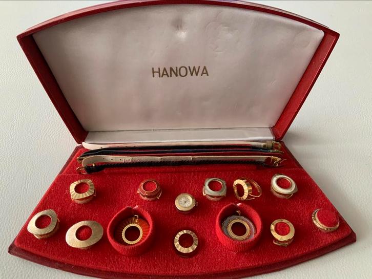 Hanowa verwiselbaar horloge set mechanisch, Sieraden, Tassen en Uiterlijk, Horloges | Dames, Gebruikt, Ophalen of Verzenden