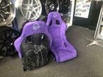 NRG Prisma Kuipstoel sportstoel - Paars alcantara, Auto diversen, Tuning en Styling, Ophalen of Verzenden