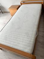 Eenpersoons bed Auping, 90 cm, Gebruikt, Eenpersoons, Bruin