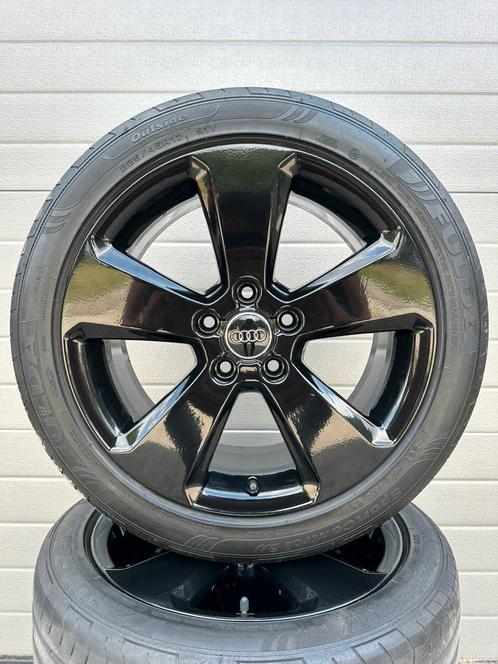 17” INCH AUDI A3 S-Line zomerset Origineel Zwart Velgen, Auto-onderdelen, Banden en Velgen, Zomerbanden, 17 inch, 225 mm, Ophalen