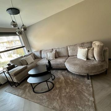 Kwaliteit Rondo Lounge U Vorm Koudschuim Teddy Ottomaan Sale beschikbaar voor biedingen