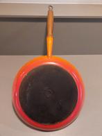Le Creuset Koekenpan 29cm Gietijzer Vintage, Huis en Inrichting, Keuken | Potten en Pannen, Gebruikt, Le Creuset, Koekenpan of Braadpan