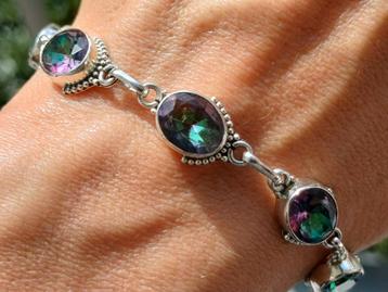 Vanoli 925 zilveren armband met mystic topaas  beschikbaar voor biedingen