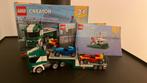 31113 - Lego - 3 in 1 vrachtwagen, boot, takelwagen COMPLEET, Verzenden, Zo goed als nieuw