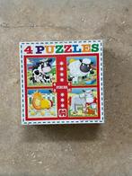 4 Puzzels Dieren, Ophalen of Verzenden, 10 tot 50 stukjes, Zo goed als nieuw