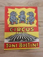 Unieke Affiche Boekje van Circus Toni Boltini jaren 70, Verzamelen, Ophalen of Verzenden, Gebruikt