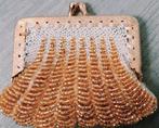 Kralen Beursje Oker - Goudkleurige Sluiting, Sieraden, Tassen en Uiterlijk, Portemonnees, Ophalen of Verzenden, Zo goed als nieuw