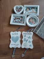 Fotolijst en decoratie bordjes, Ophalen of Verzenden