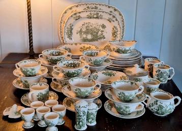 Mason's groen servies beschikbaar voor biedingen