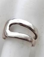 Mooie vintage zilveren golf ring 925 (7199), Sieraden, Tassen en Uiterlijk, Ringen, Ophalen, 18 tot 19, Zo goed als nieuw, Dame