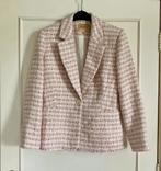 Topper deze creme, roze JoshV, Josh V Boucle blazer in S., Ophalen of Verzenden, Zo goed als nieuw, Jasje, Maat 36 (S)